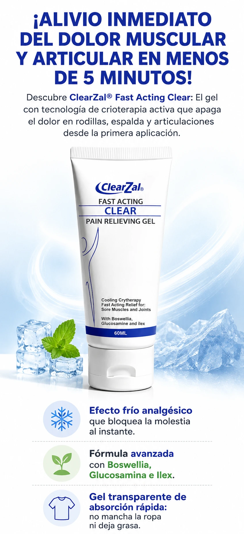 Clearzal Fast Acting Clear - Resultados Rápidos